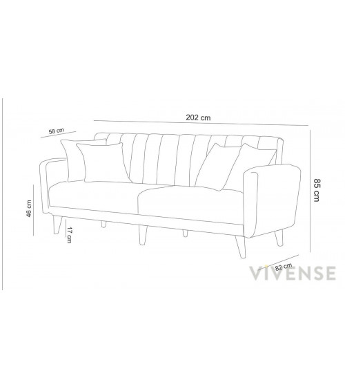 Angolo divano angolare trasformabile MILO II 250 x 185 cm