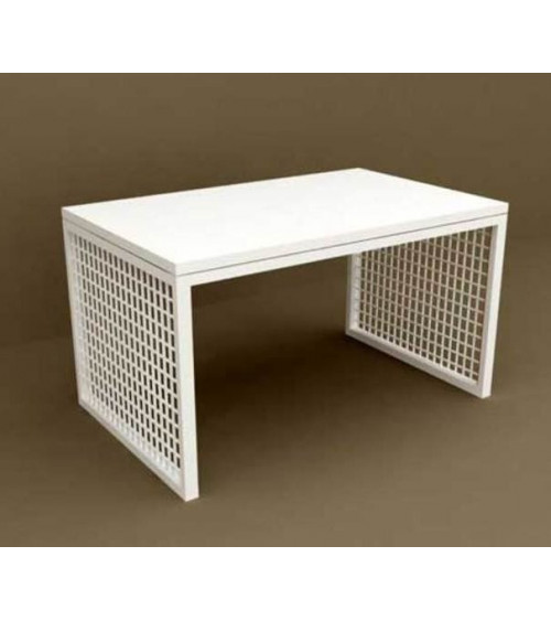 Table basse blanche TERA 80 cm