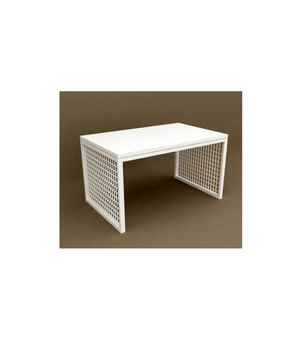 Table basse blanche TERA 80 cm