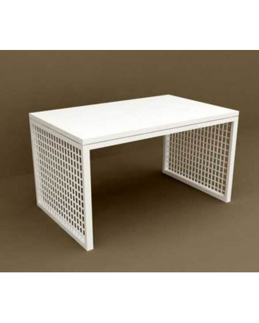 Table basse blanche TERA 80 cm