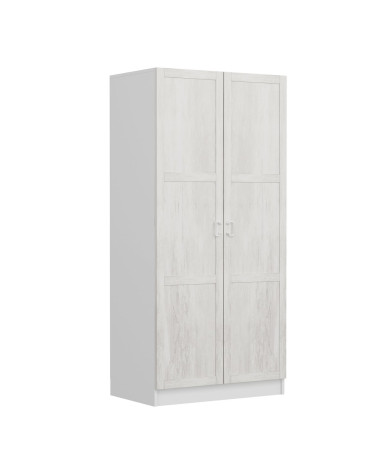 Armoire 2 Portes Blanc Dégringolé 190 x 52 x 90