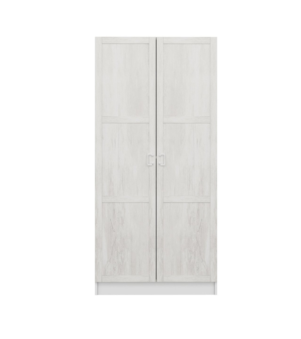Armoire 2 Portes Blanc Dégringolé 190 x 52 x 90 Armoire 2 Portes Blanc Dégringolé 190 x 52 x 90