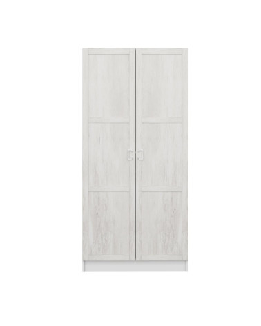 Armoire 2 Portes Blanc Dégringolé 190 x 52 x 90