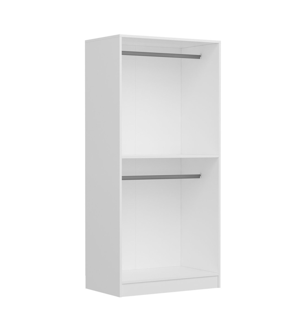 Armoire 2 Portes Blanc Dégringolé 190 x 52 x 90 Armoire 2 Portes Blanc Dégringolé 190 x 52 x 90