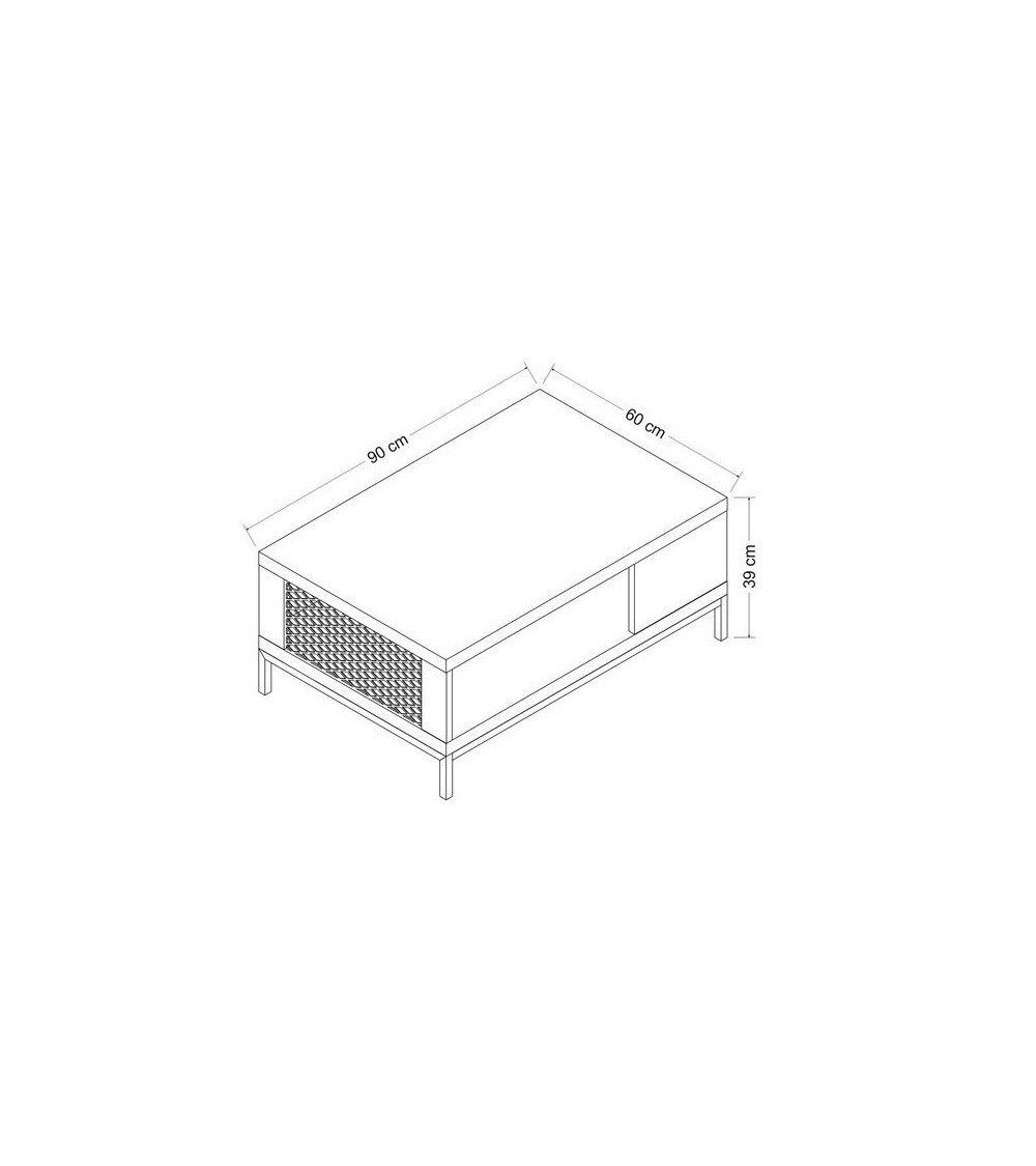 Table basse ZEUS 90cm