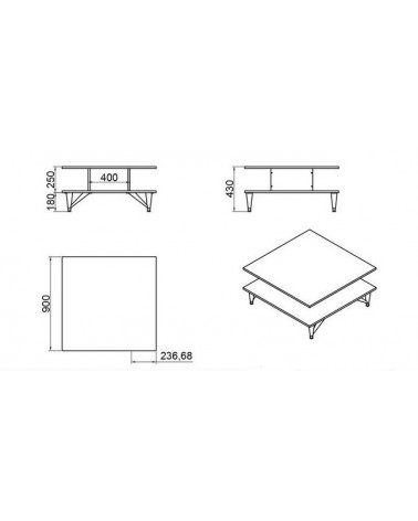 Table basse KALENDER Z. 01