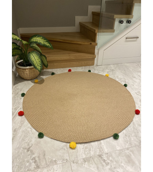 Tapis de Jute 120 x 120 cm