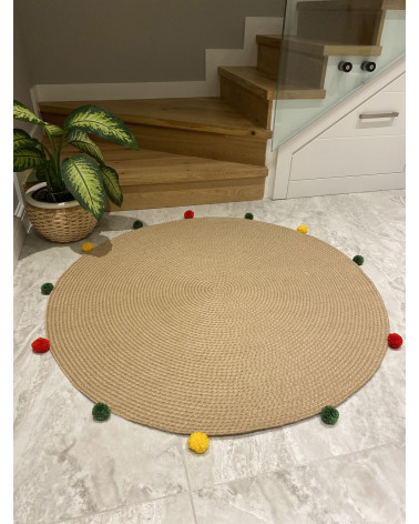 Tapis de Jute 120 x 120 cm