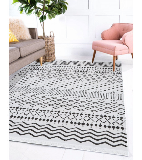 LIUWEIE Tapis de Salon 60x120cm Chambre Tapis Moquette Poil Long Design  Moderne Moquette pour Salon Chambre Canapé, Gris Foncé