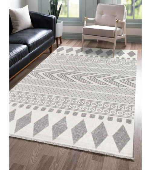 LIUWEIE Tapis de Salon 60x120cm Chambre Tapis Moquette Poil Long Design  Moderne Moquette pour Salon Chambre Canapé, Gris Foncé