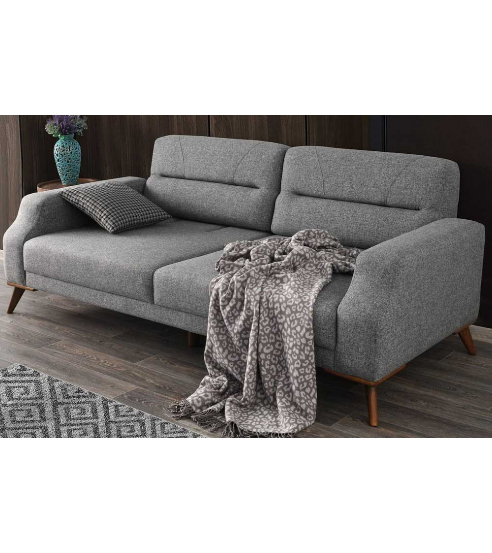 Canapé Anka Gris Clair 220 x 90 x 87