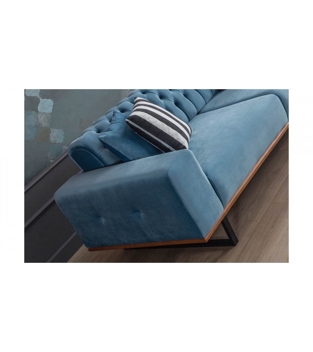 Canapé BELLA TURQUOISE 225 x 92 x 78 Canapé BELLA TURQUOISE 225 x 92 x 78