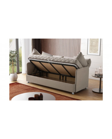 CANAPÉ DAYBED BEIGE 190 x 80 x 46