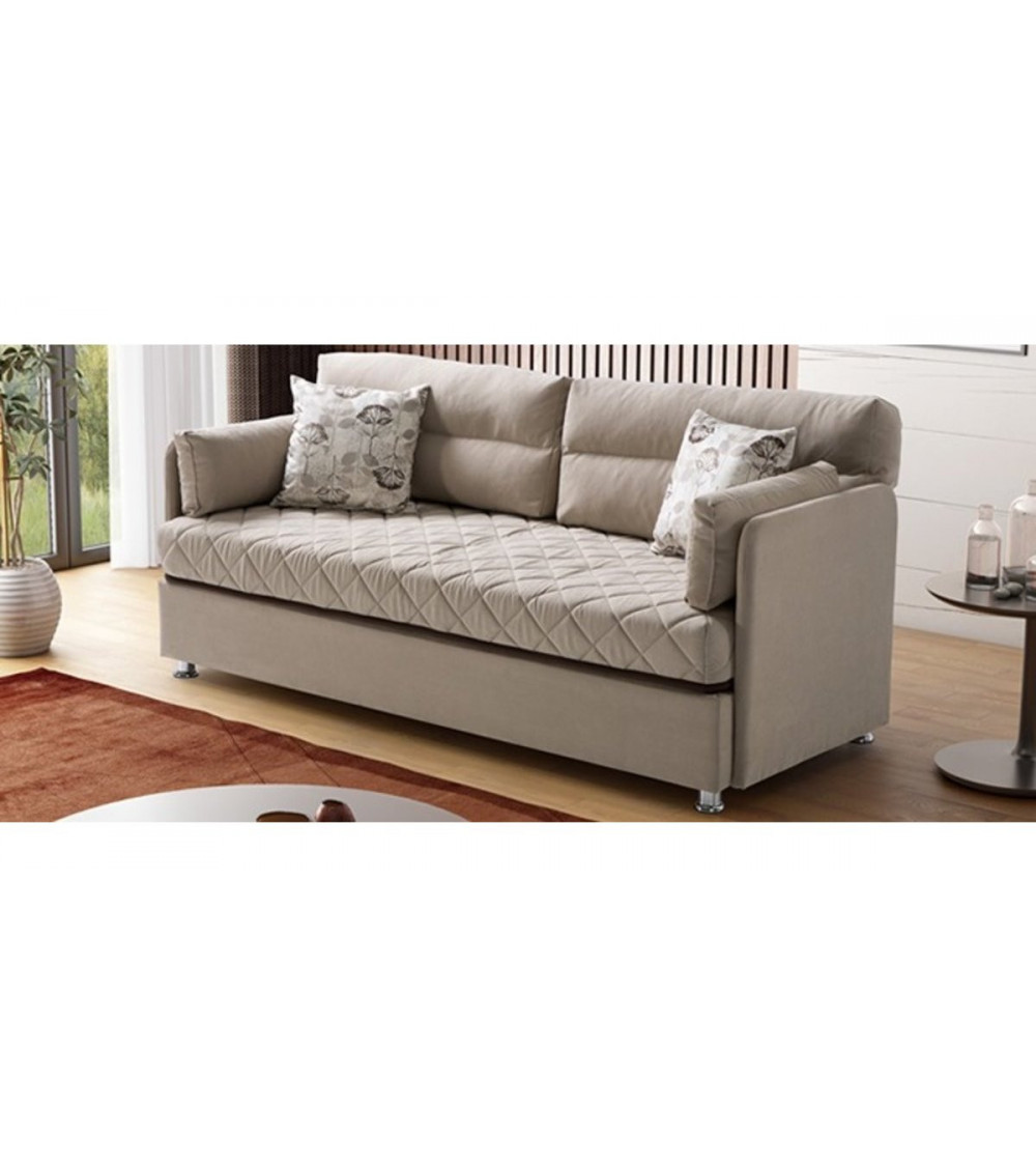 CANAPÉ DAYBED BEIGE 190 x 80 x 46