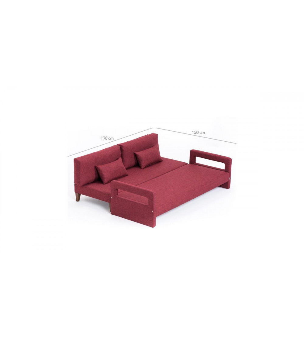 Canapé-lit ELITE Bordeaux 200 x 80 x 80