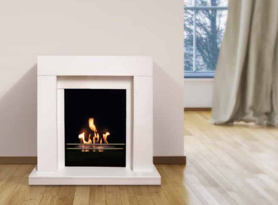 POELE BIO ETHANOL FLAM'IN ACIER BLANC - Tout Pour La Maison