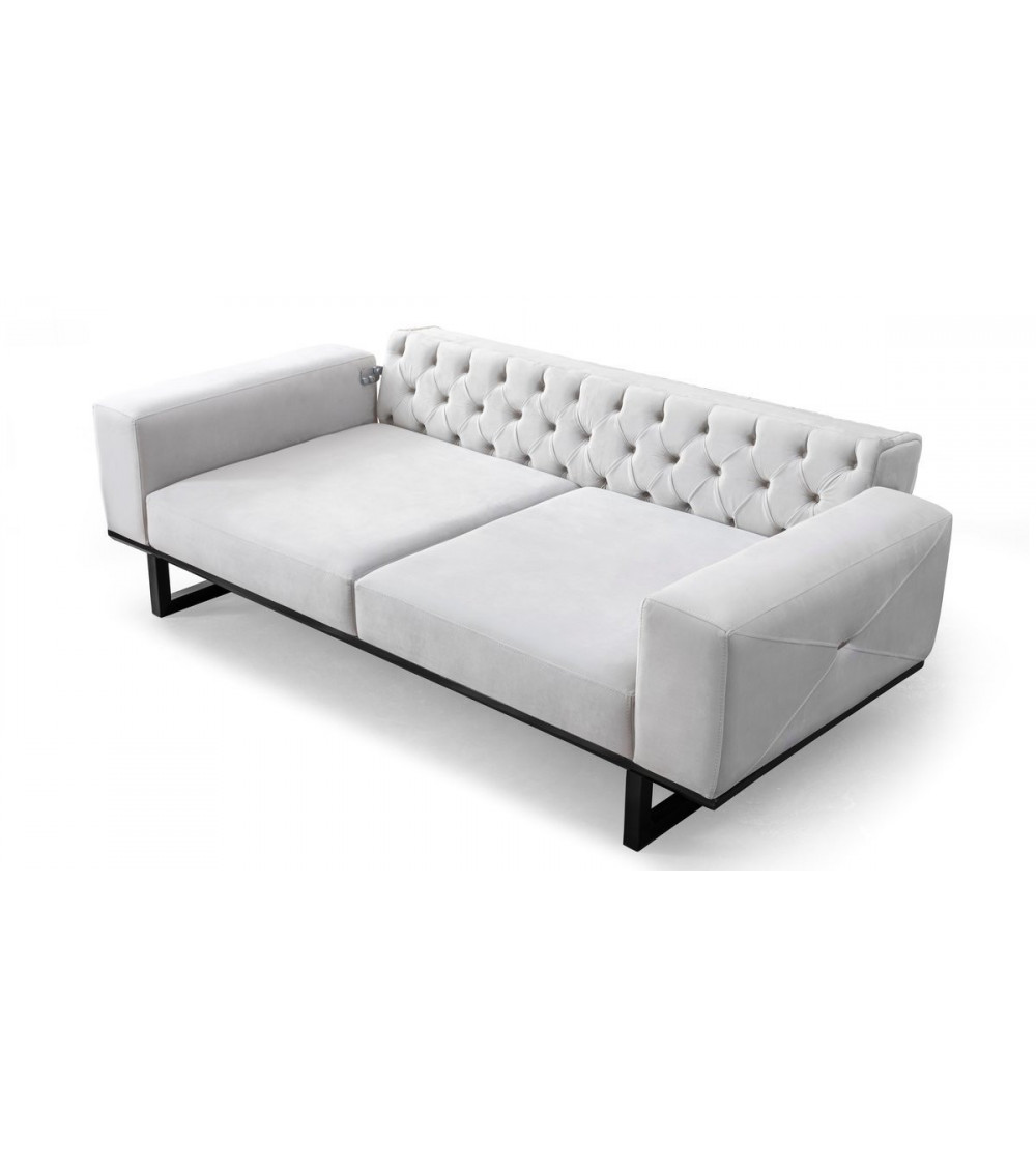 CANAPÉ EVEREST GRIS CLAIR 220 x 94 x 84