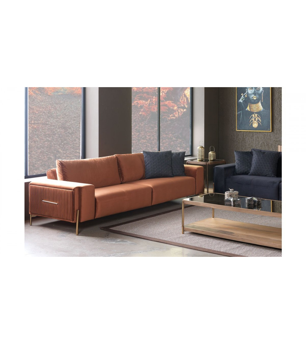 CANAPÉ ROYAL ORANGE 250 x 100 x 70 CANAPÉ ROYAL ORANGE 250 x 100 x 70