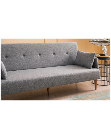 CANAPÉ REVOS GRIS 190 x 75 x 85