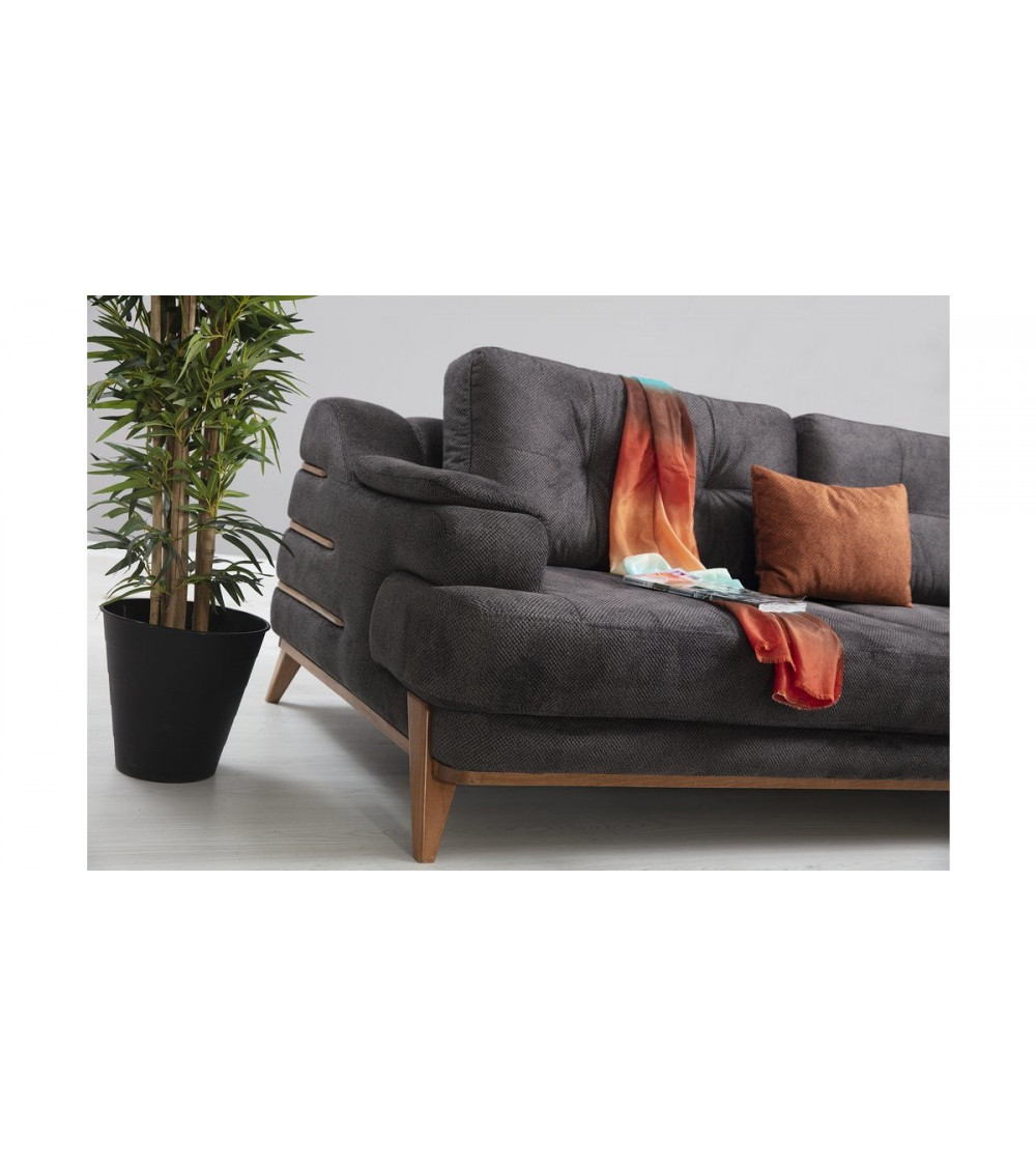 Canapé convertible TERRA anthracite