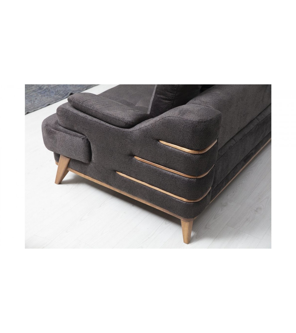 Canapé convertible TERRA anthracite