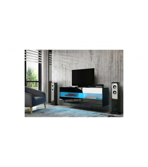 Mueble TV BOON blanco lacado 100 cm