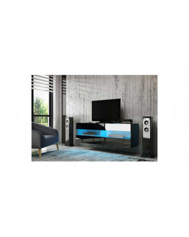 Mueble TV BOON blanco lacado 100 cm