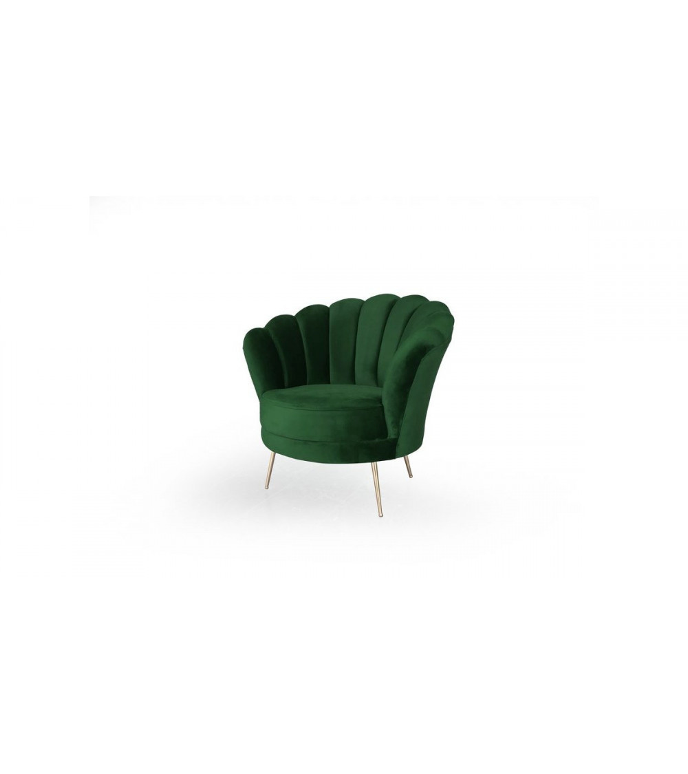 modelo super cómoda de silla terciopelo azul o verde Avis