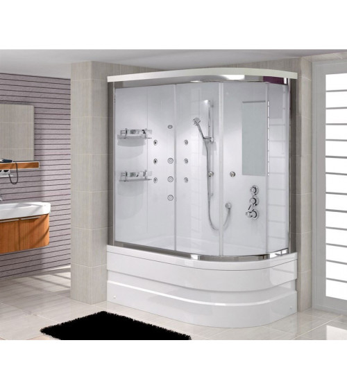 Combinado de bañera y ducha FELIX MINI ángulo derecho en 100/110/120 x 80 cm