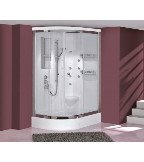 Cabine de douche SUNTOPIA angle droit en 90/100/110 x 80 cm