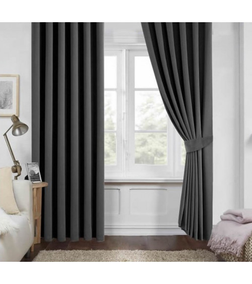 Rideau obscurecissant BELLE gris en plusieurs dimensions