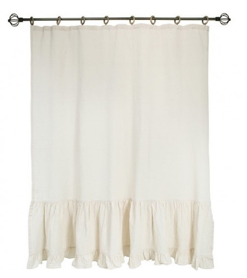 Rideau en coton beige en plusieurs dimensions