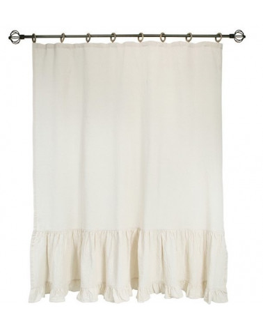 Rideau en coton beige en plusieurs dimensions