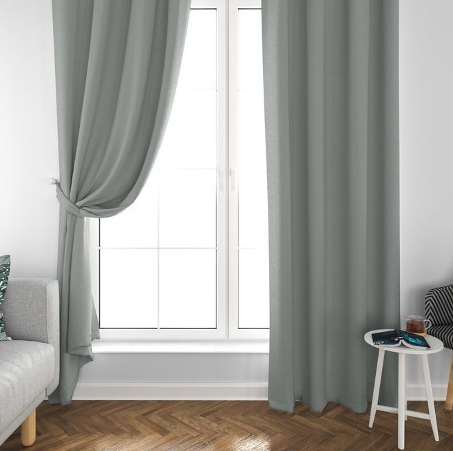 AMDXD Tenda Grigia Finestra, Tende per Il Salotto Rombo Geometrico con  Nappina Verde Gancetti Tenda per Interni 2 Pezzi 150X220CM : :  Casa e cucina