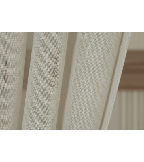 Cortina tamizante MASARELLI en tul crema en varias dimensiones