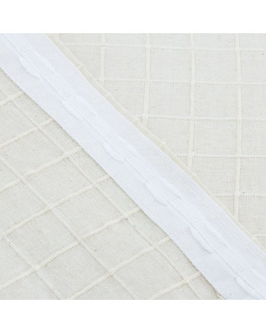 Cortina en algodón de una sola pieza VINTAGE beige en varias dimensiones