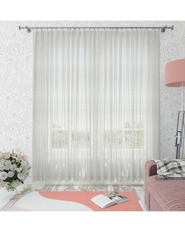 Rideau tamisant tulle rose en plusieurs dimensions