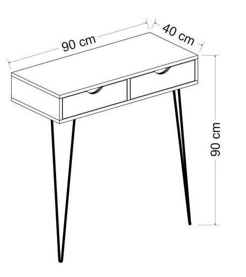 Console ARYA BLANC 90 cm