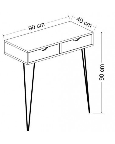 Console ARYA BLANC 90 cm