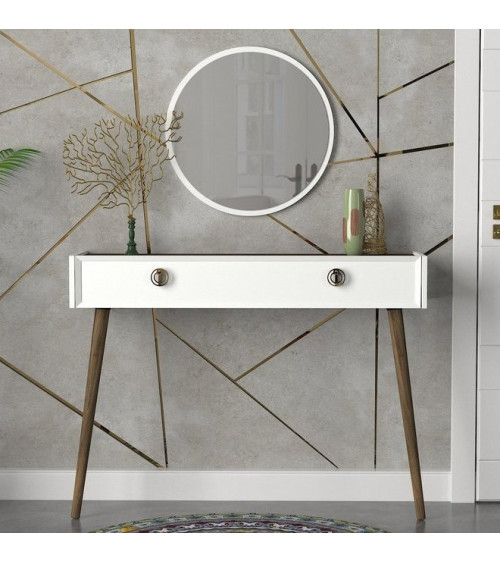 Console MIROIR NADYA BLANC-NOYER 120 x 35 x 90