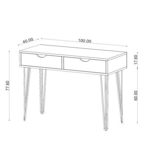 Console DRESUAR 100 x 40 x 77