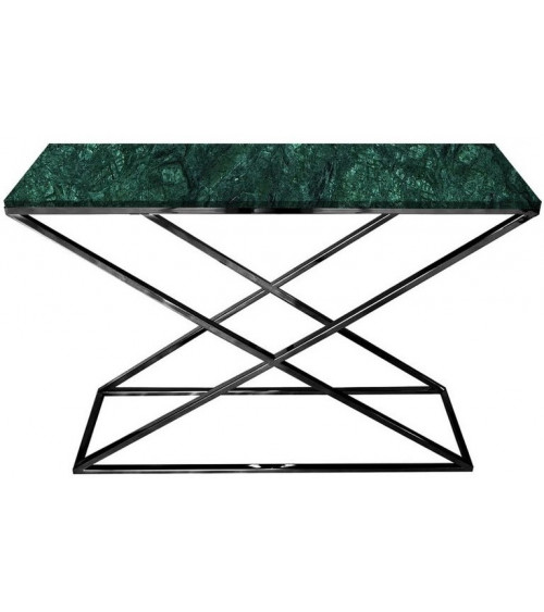 Console LEDA MARBRE VERDE ET NOIR 120 cm