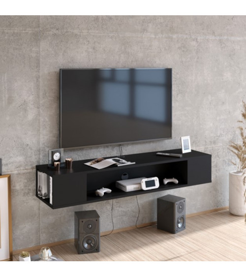 Meuble TV PETI noir 180 cm