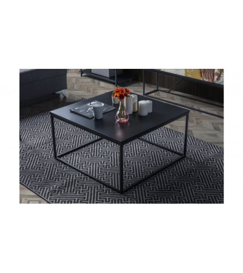 Table basse MİLVAKİ NOIR 75 x 75 x 40