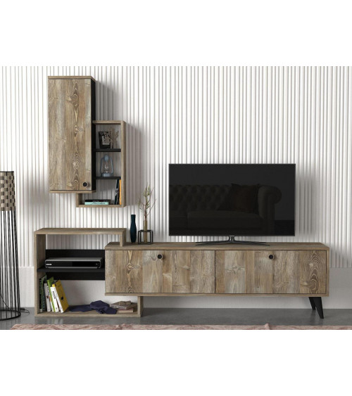Conjunto mueble TV PALEMO 198 cm