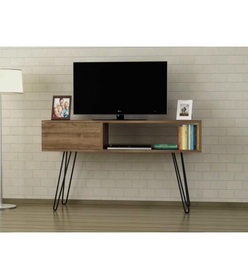 Conjunto mueble TV RIALTO nogal 150 cm
