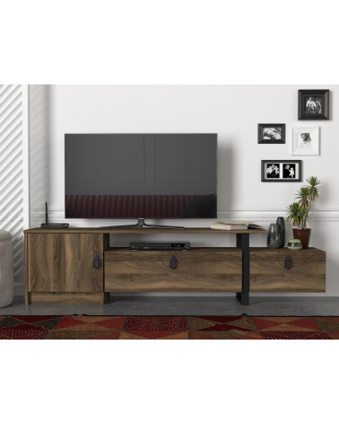 Meuble TV ARAMIS noyer 180 cm