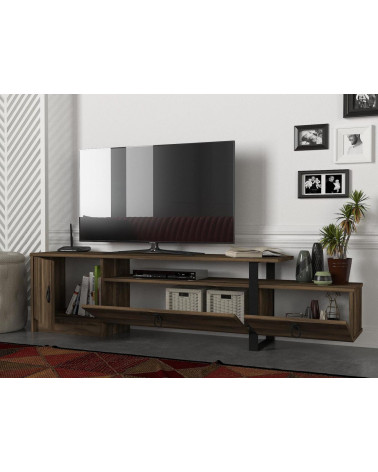 Meuble TV ARAMIS noyer 180 cm