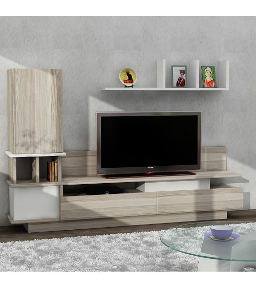 Ensemble meuble TV COMO blanc cordoba 149 cm