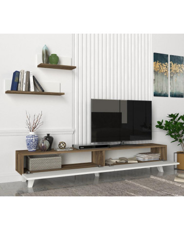 Conjunto mueble TV MARINA blancocordoba 150 cm